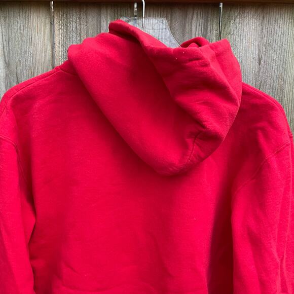Champion Ohio State Hoodie Sweatshirt Pullover Y2K Vintage Red Medium - Picture 7 of 11
